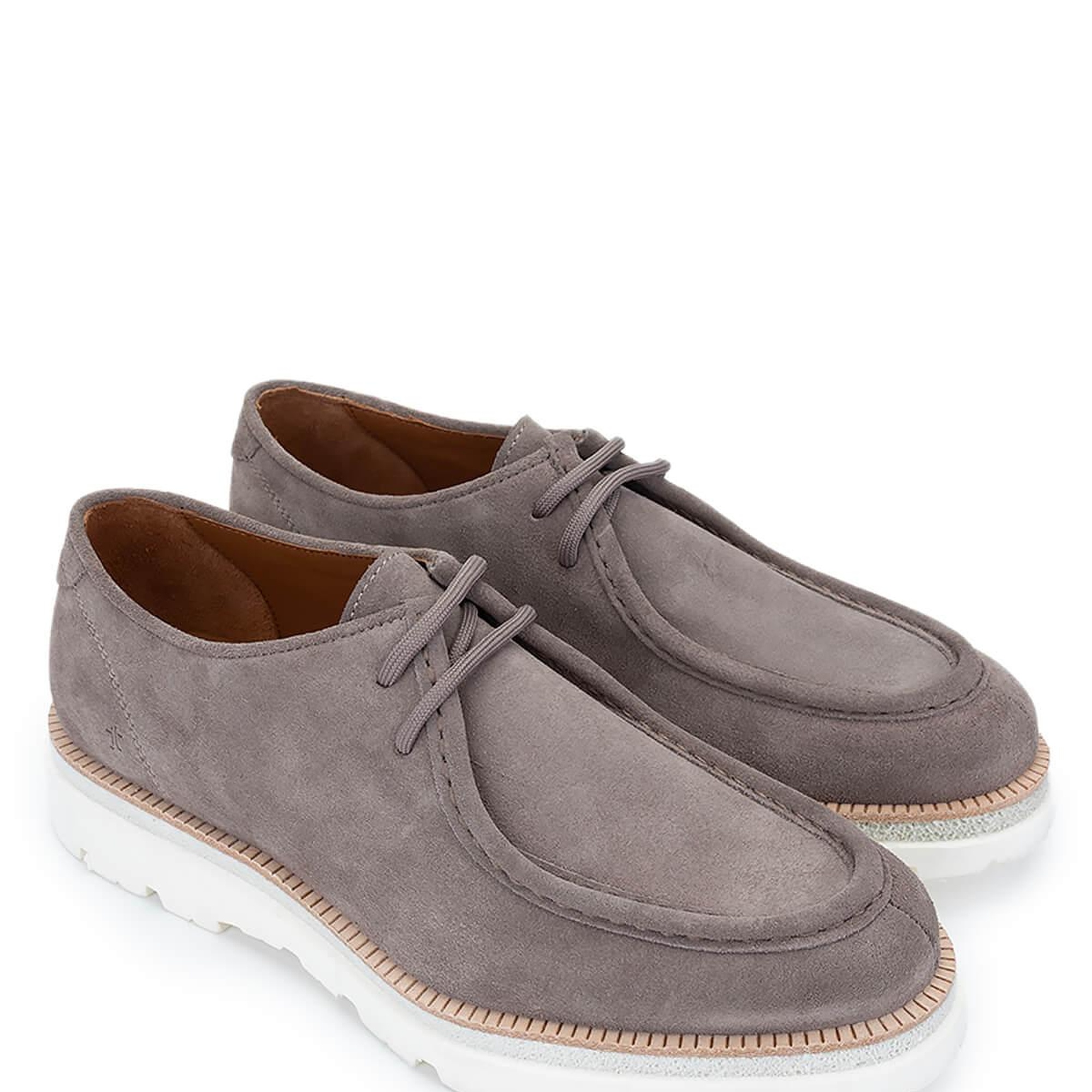 Tamer Tanca Erkek Hakiki Deri Taupe Süet Casual Ayakkabı