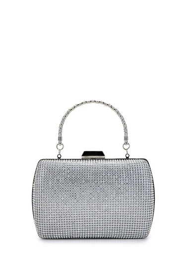  Tamer Tanca Kadın Vegan Gri Abiye Çanta