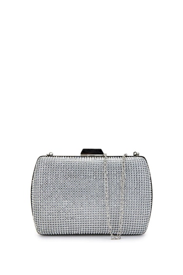  Tamer Tanca Kadın Vegan Gri Abiye Çanta