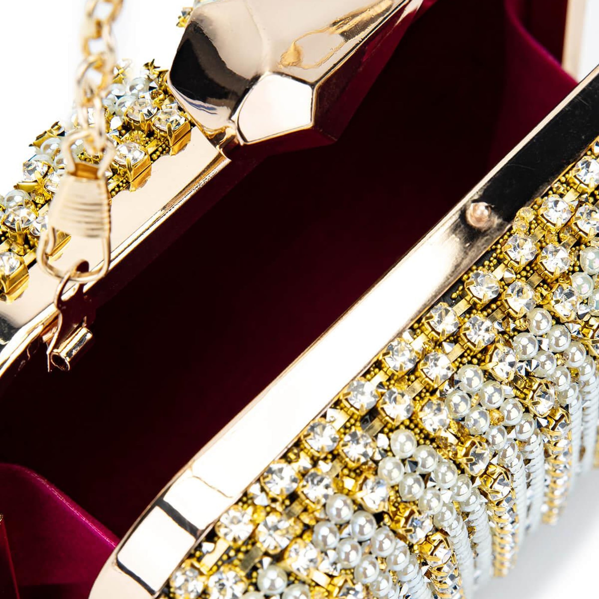 Tamer Tanca Kadın Vegan Altın Abiye Çanta