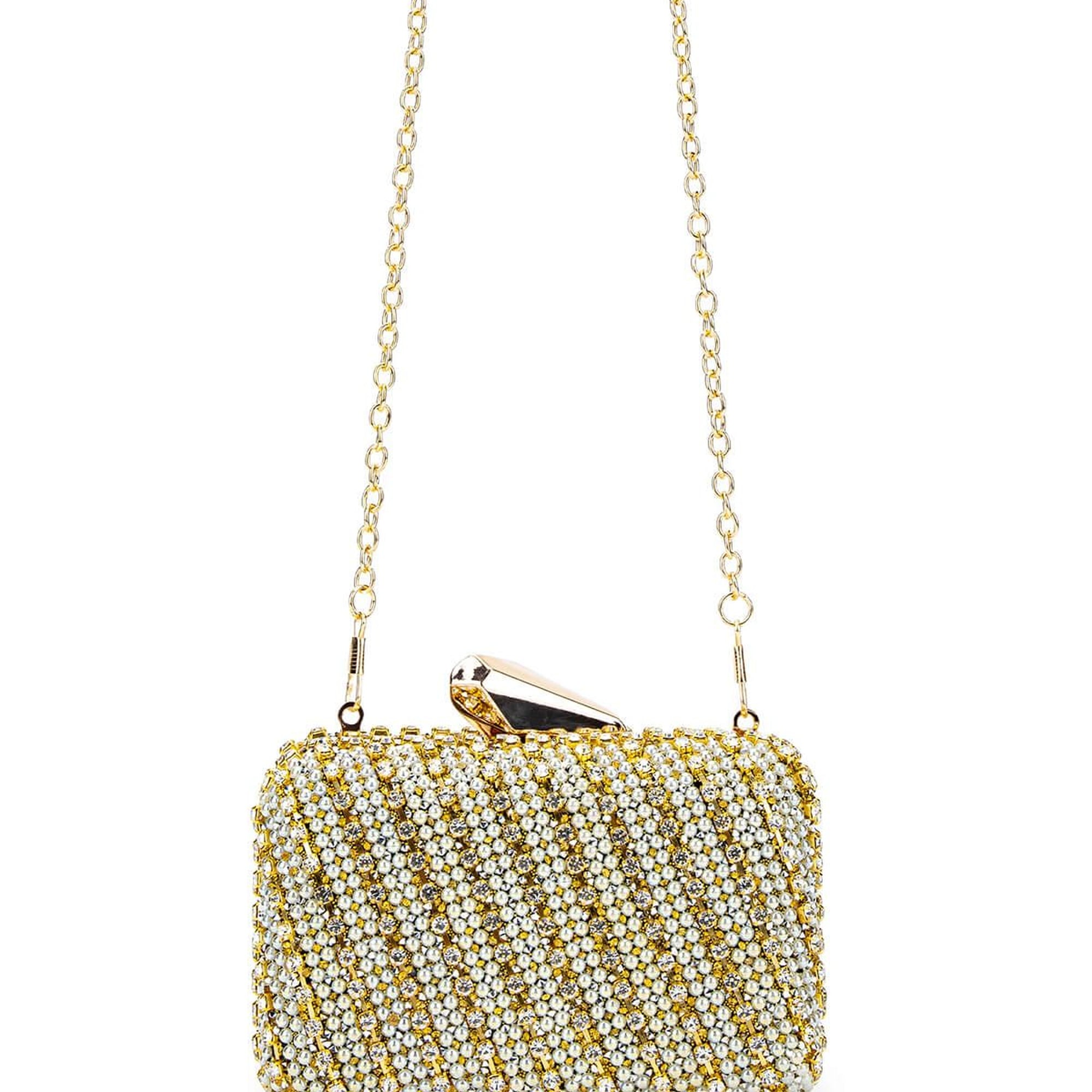 Tamer Tanca Kadın Vegan Altın Abiye Çanta