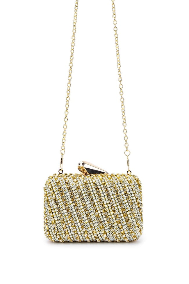  Tamer Tanca Kadın Vegan Altın Abiye Çanta