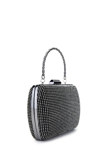  Tamer Tanca Kadın Vegan Siyah Abiye Çanta