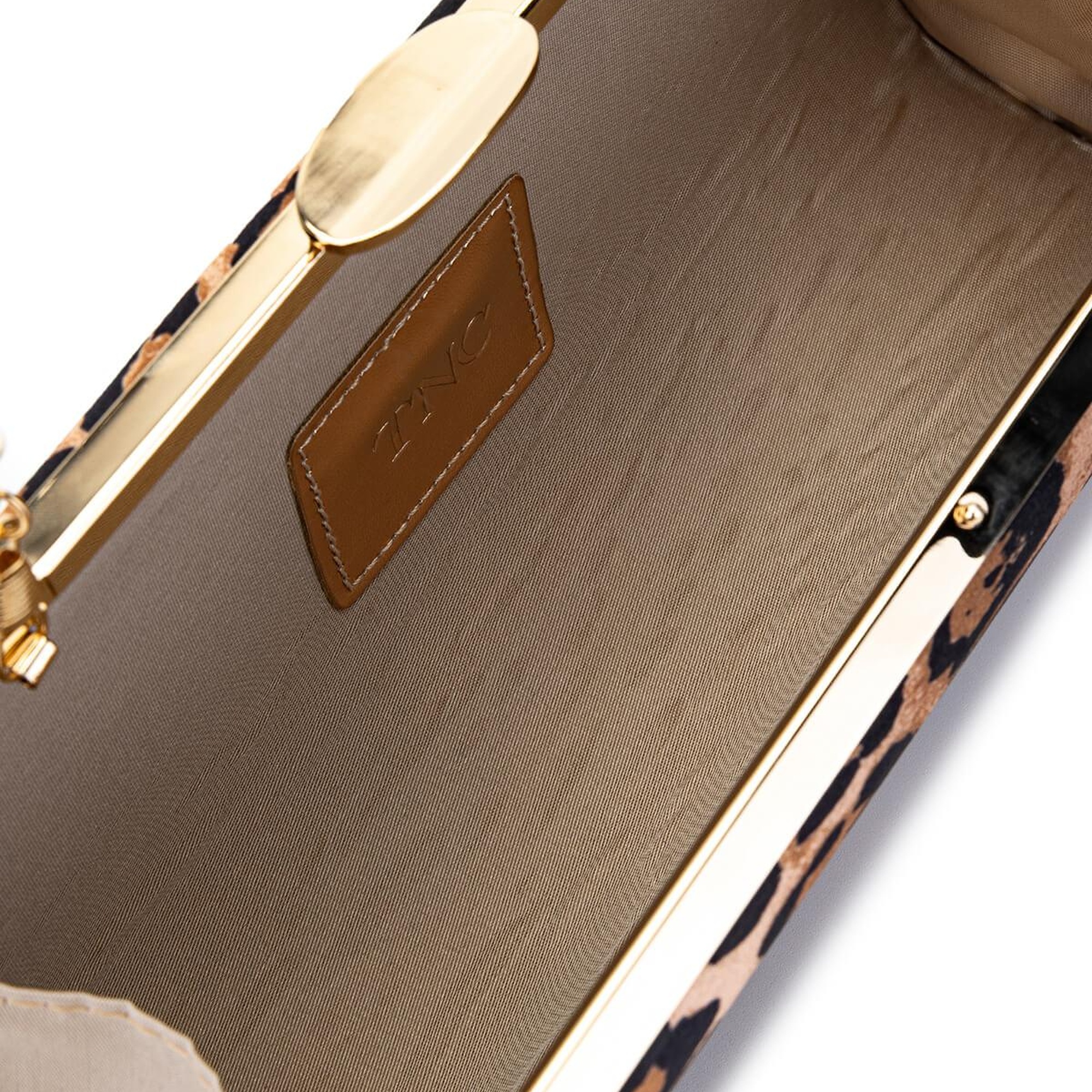 Tamer Tanca Kadın Vegan Leopar Abiye Çanta