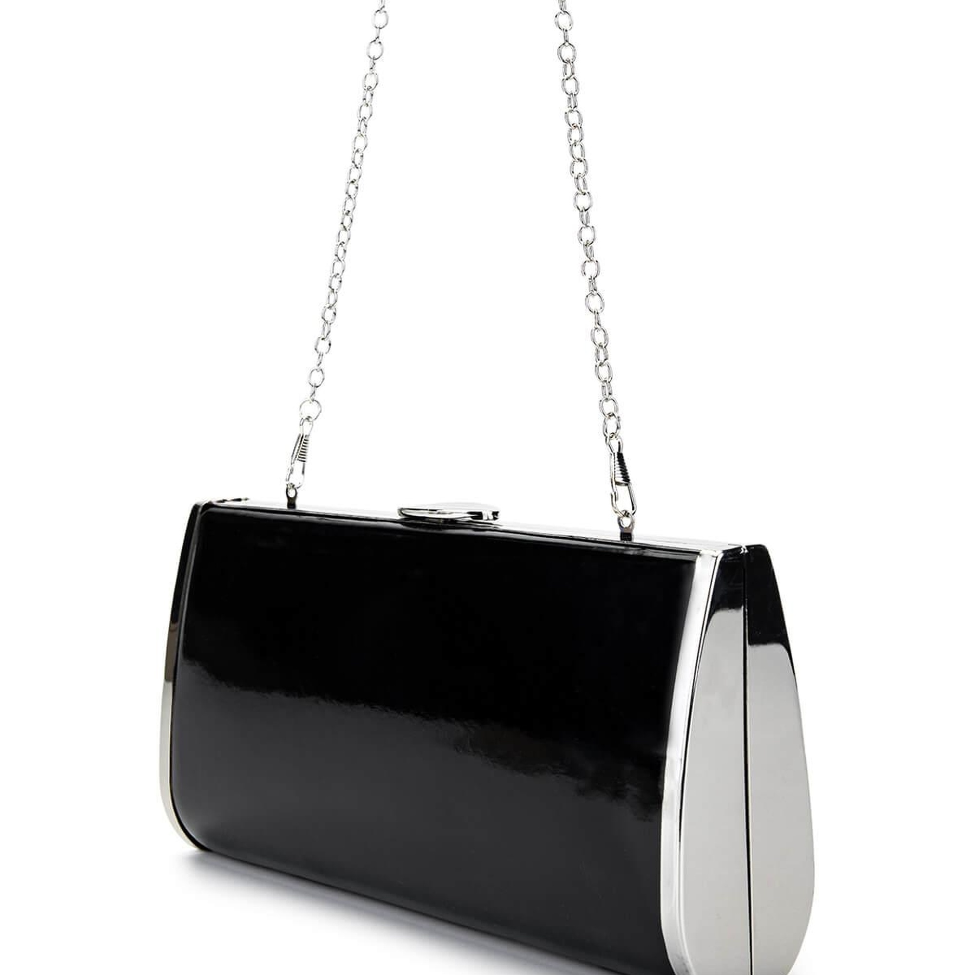 Tamer Tanca Kadın Vegan Siyah Rugan Abiye Çanta