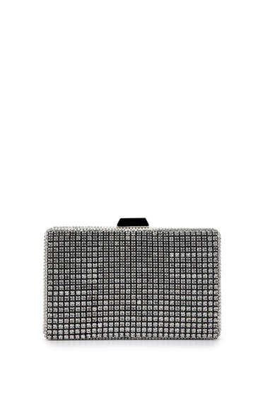  Tamer Tanca Kadın Vegan Gri Abiye Çanta