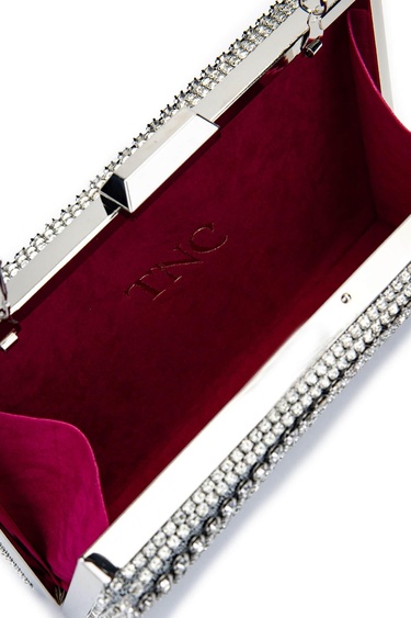  Tamer Tanca Kadın Vegan Gri Abiye Çanta