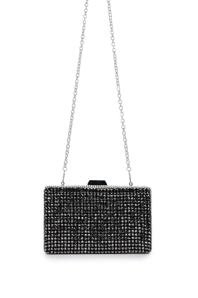  Tamer Tanca Kadın Vegan Siyah Abiye Çanta