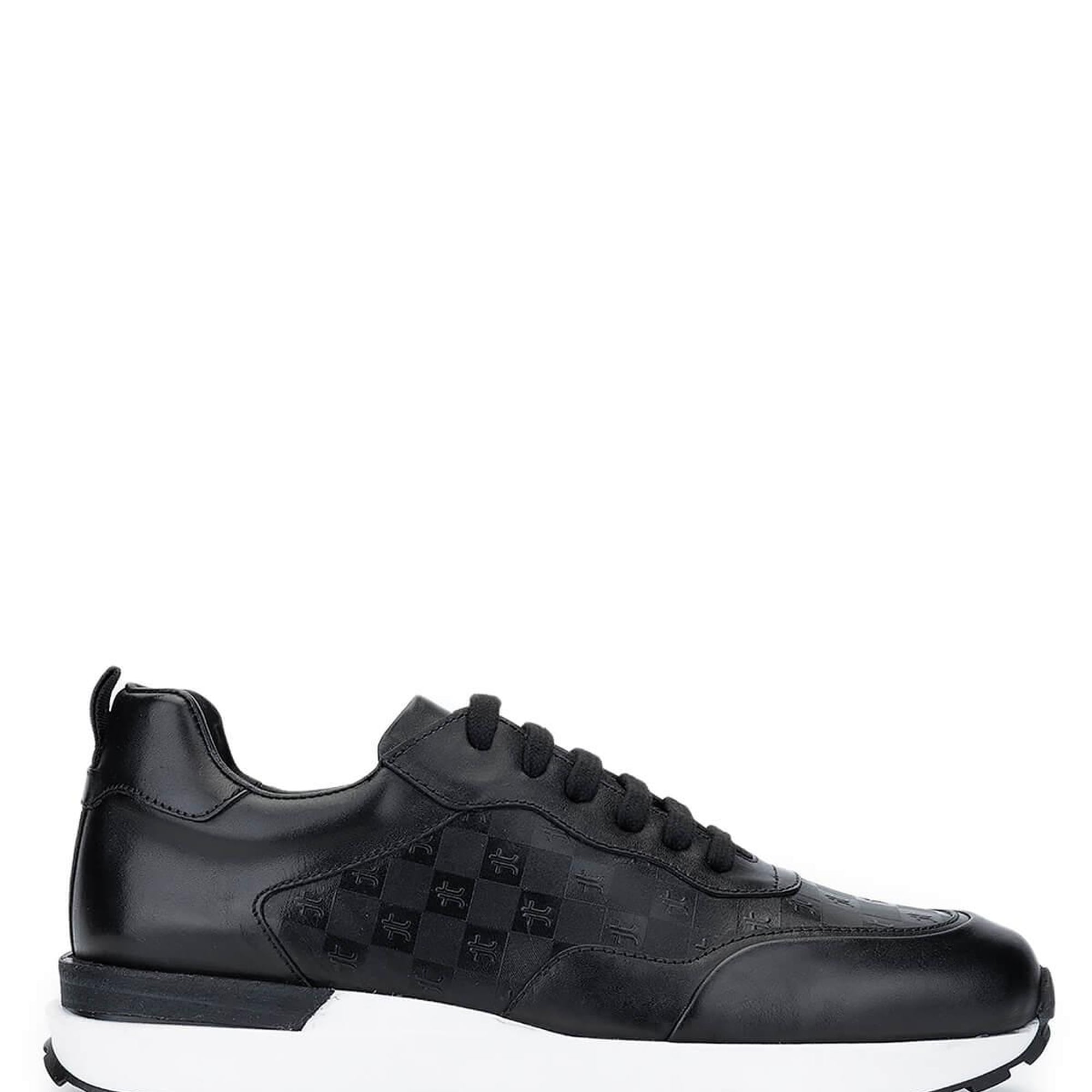 Tamer Tanca Erkek Hakiki Deri Siyah Sneakers & Spor Ayakkabı