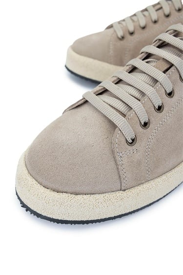  Tamer Tanca Erkek Hakiki Deri Bej Süet Sneakers & Spor Ayakkabı