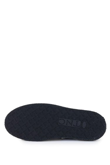  Tamer Tanca Erkek Hakiki Deri Siyah Süet Sneakers & Spor Ayakkabı