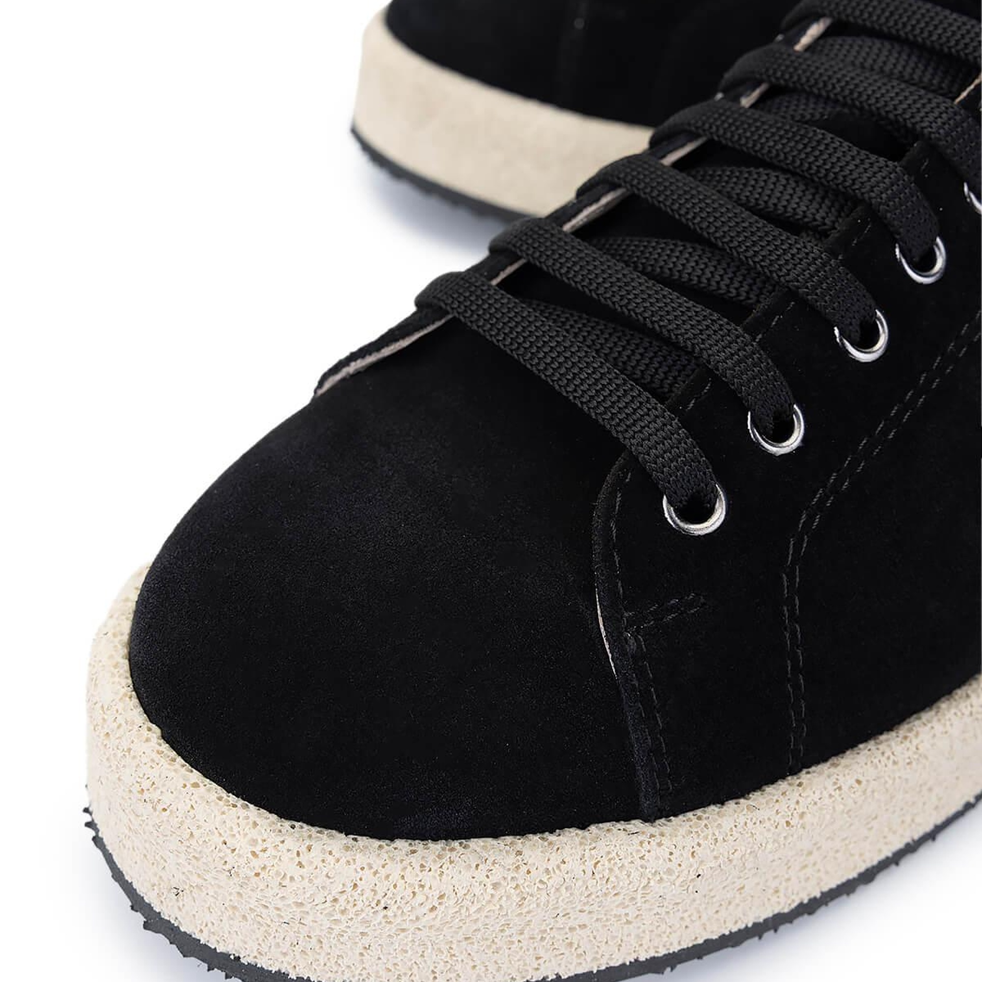 Tamer Tanca Erkek Hakiki Deri Siyah Süet Sneakers & Spor Ayakkabı