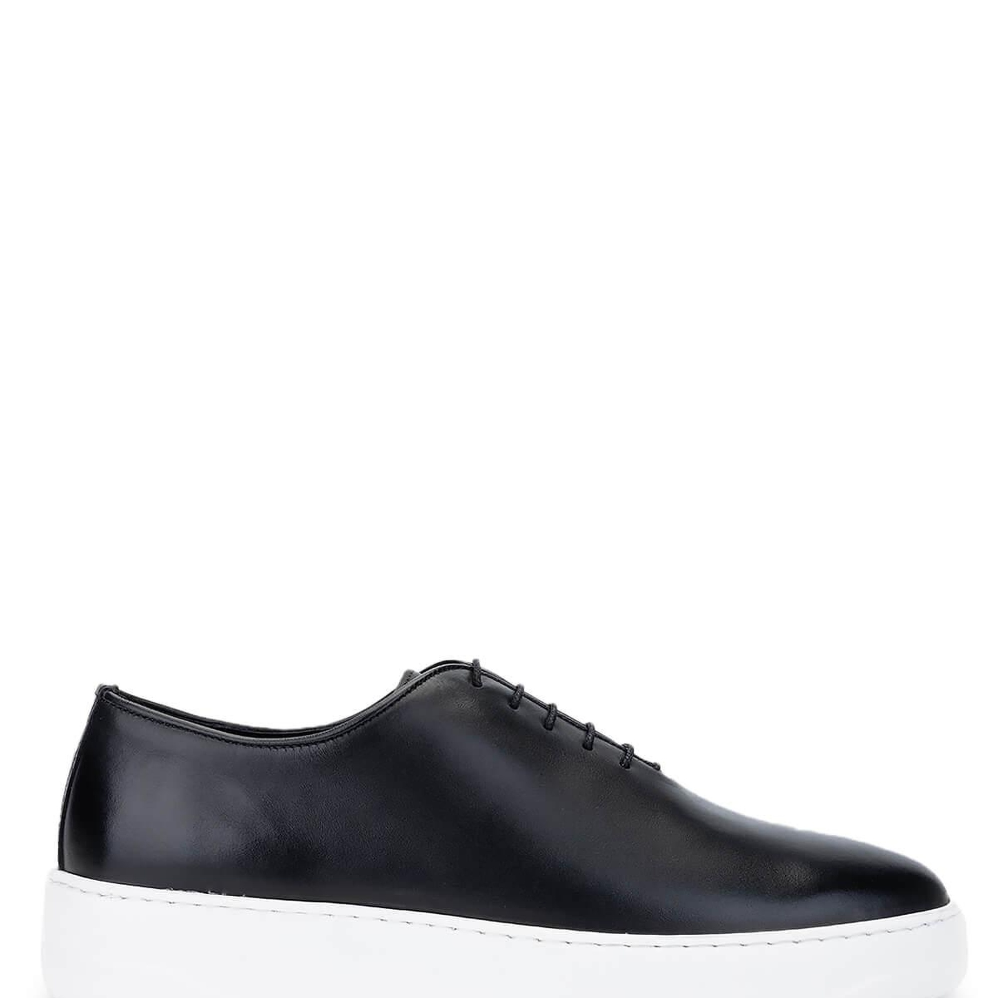 Tamer Tanca Erkek Hakiki Deri Siyah Deri Casual Ayakkabı