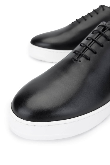  Tamer Tanca Erkek Hakiki Deri Siyah Deri Casual Ayakkabı