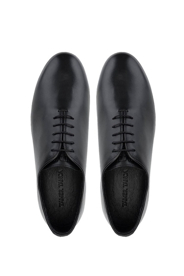  Tamer Tanca Erkek Hakiki Deri Siyah Deri Casual Ayakkabı