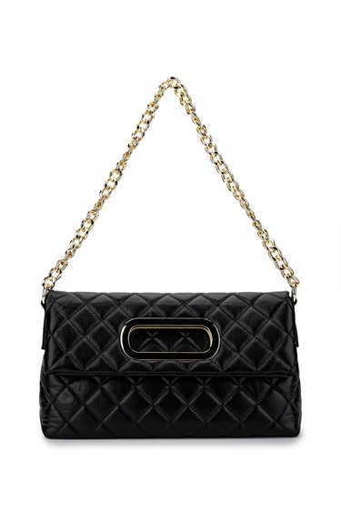  Tamer Tanca Kadın Vegan Siyah Omuz Çanta