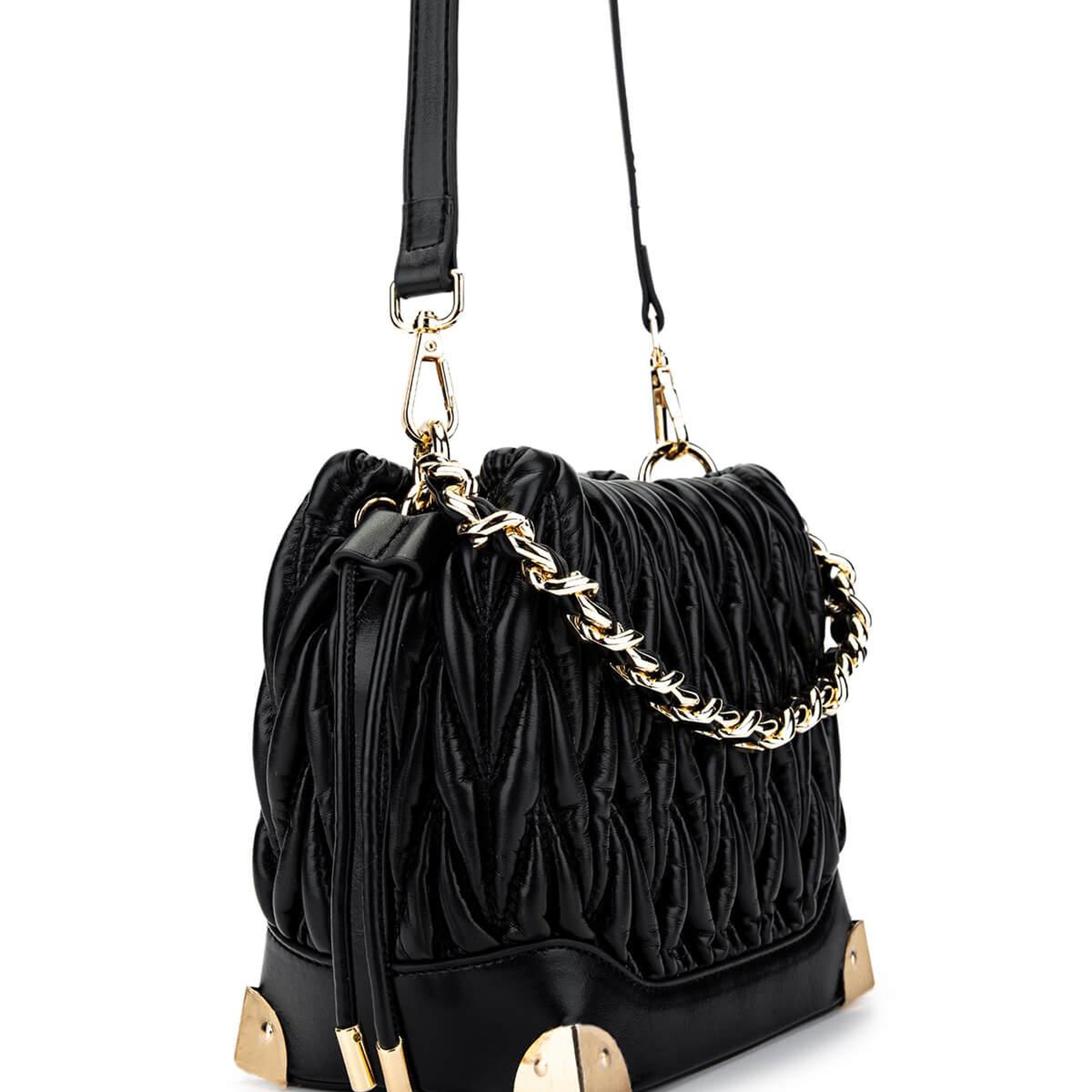 Tamer Tanca Kadın Vegan Siyah Omuz Çanta