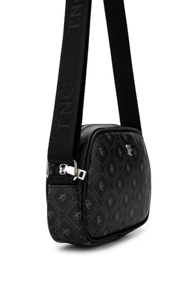  Tamer Tanca Kadın Vegan Siyah Postacı Çanta