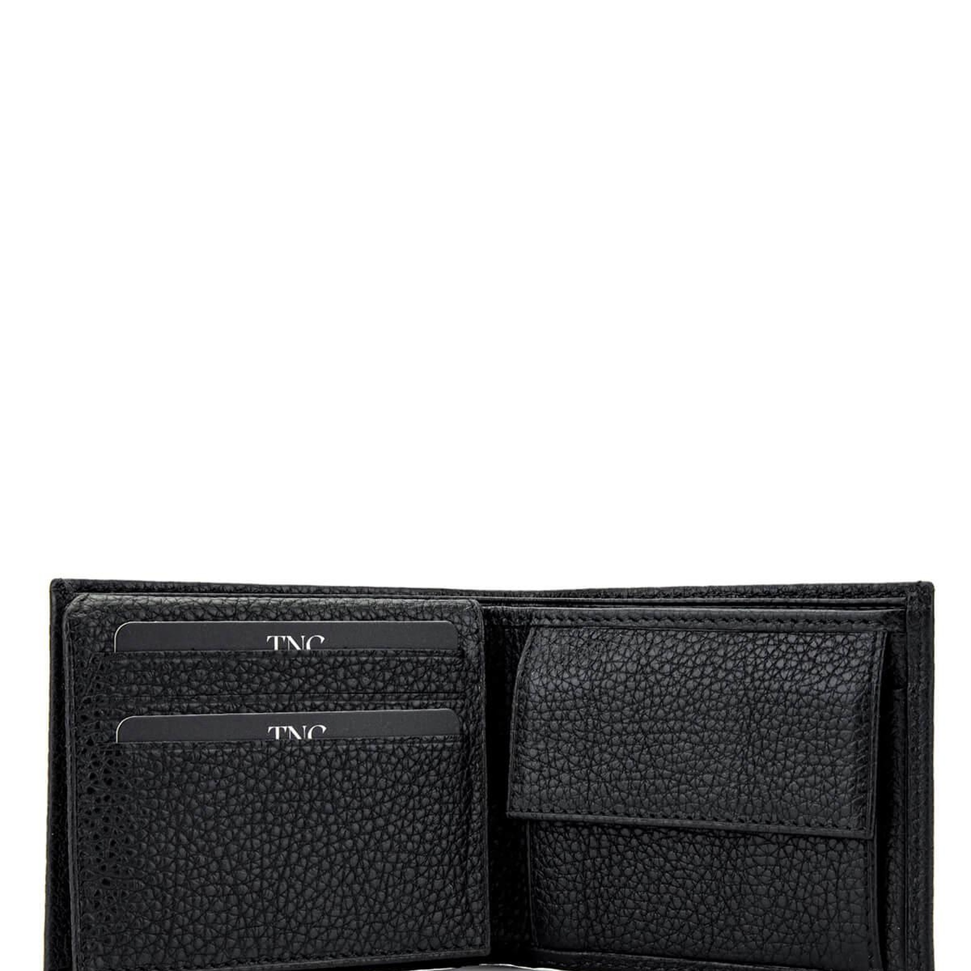 Tamer Tanca Erkek Hakiki Deri Siyah Floter Cüzdan Cuzdan