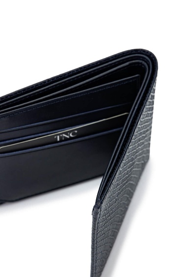  Tamer Tanca Erkek Hakiki Deri Lacivert Cüzdan Cuzdan