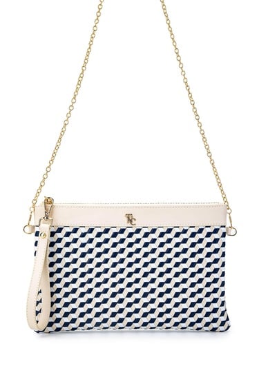  Tamer Tanca Kadın Hakiki Deri Lacivert Omuz Çanta