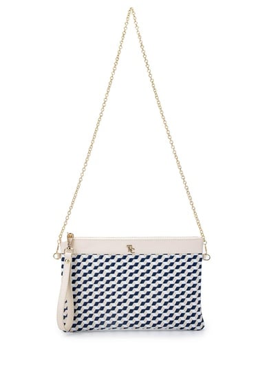  Tamer Tanca Kadın Hakiki Deri Lacivert Omuz Çanta