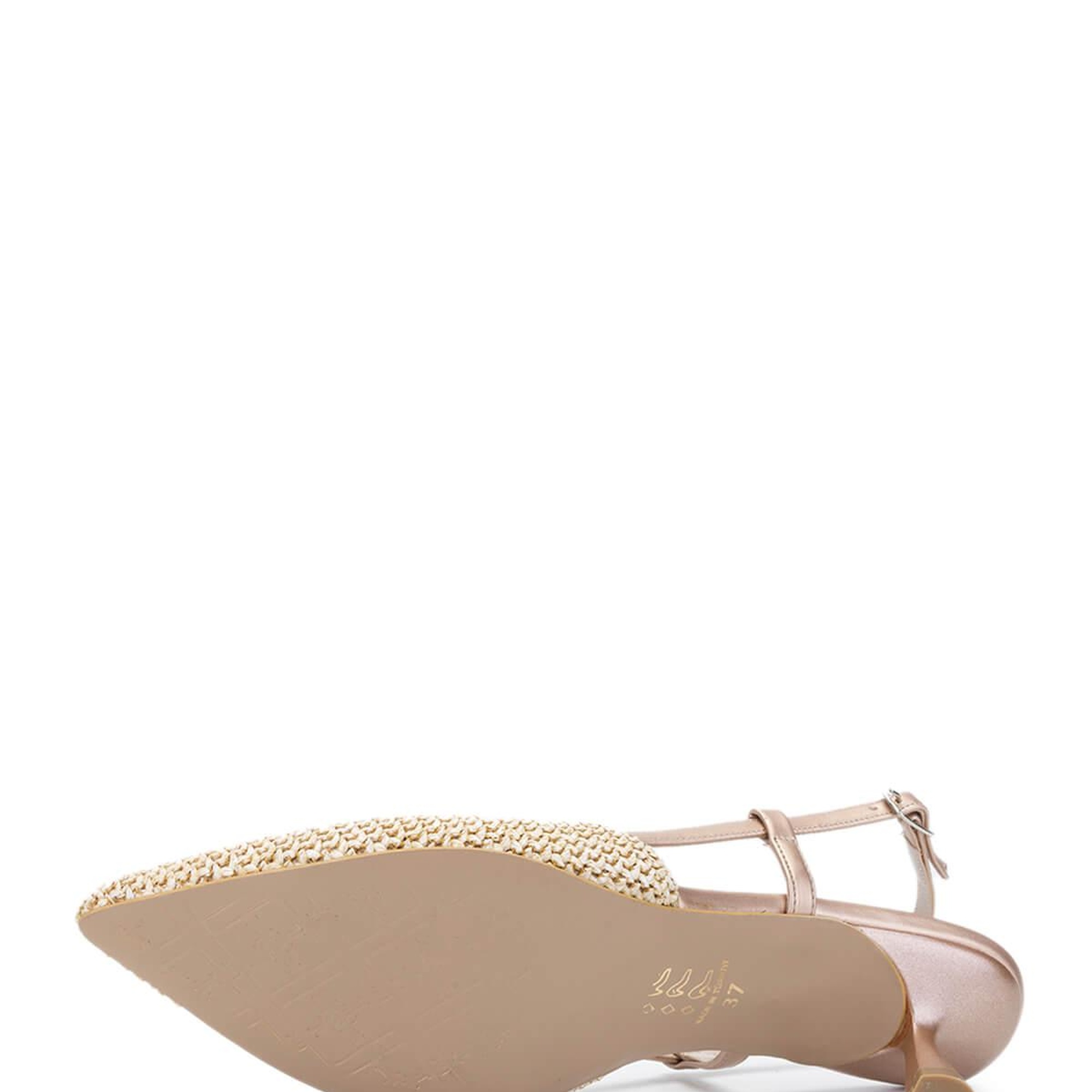 Tamer Tanca Kadın Hakiki Deri Krem Topuklu Ayakkabı