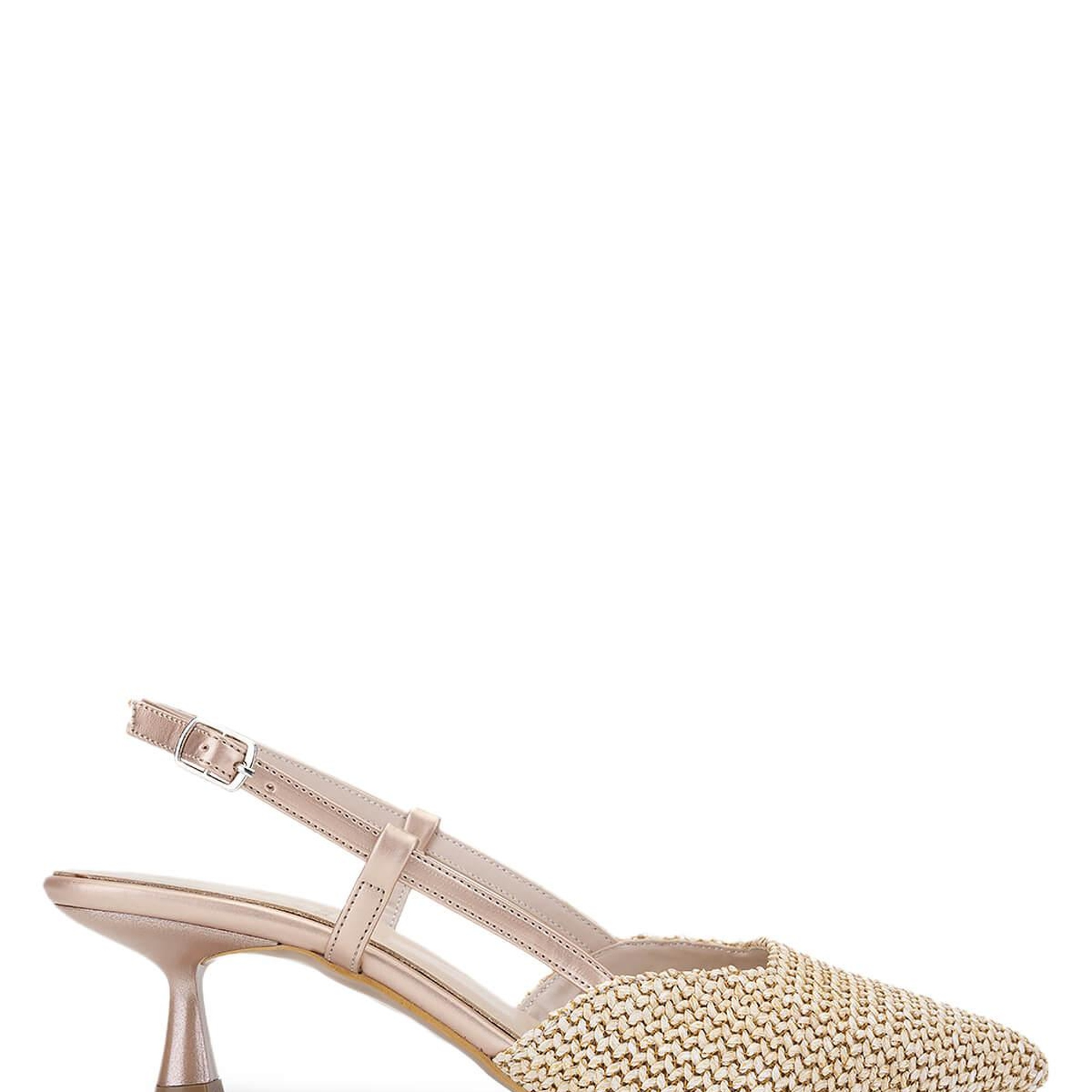 Tamer Tanca Kadın Hakiki Deri Krem Topuklu Ayakkabı