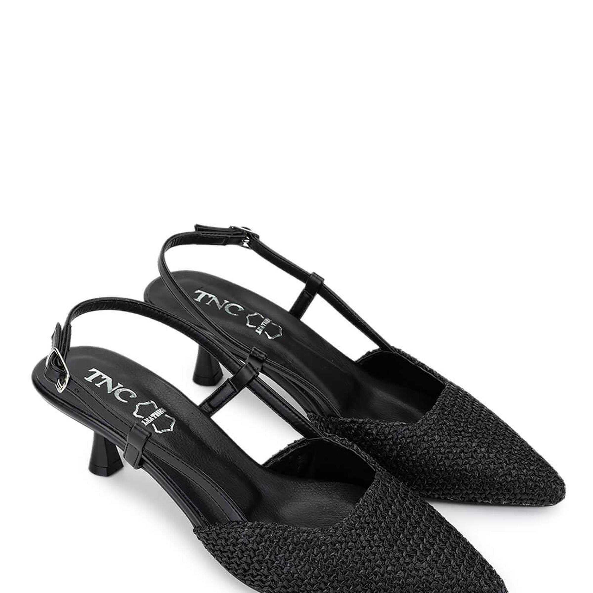 Tamer Tanca Kadın Hakiki Deri Siyah Topuklu Ayakkabı