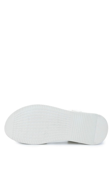  Tamer Tanca Kadın Hakiki Deri Bej Comfort Sandalet