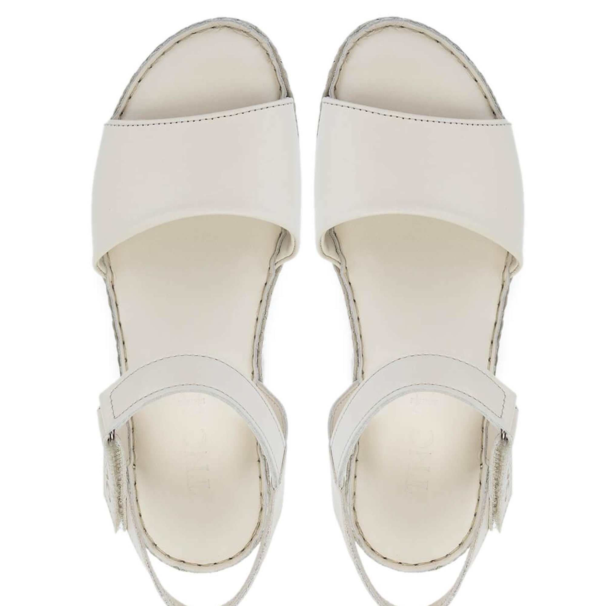 Tamer Tanca Kadın Hakiki Deri Bej Comfort Sandalet