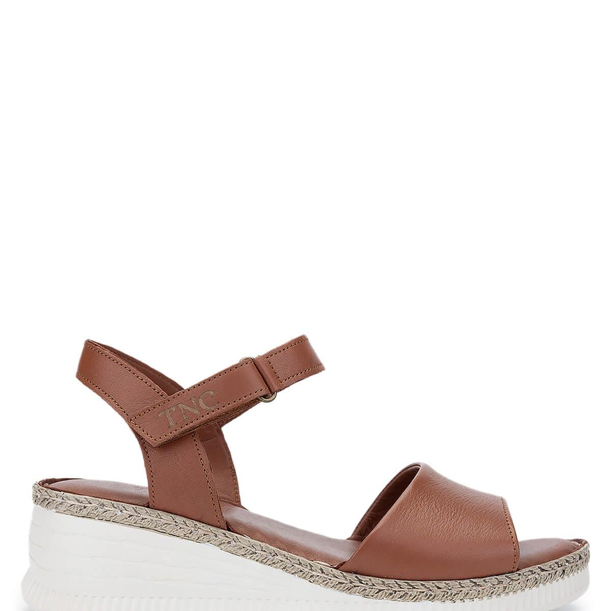 Tamer Tanca Kadın Hakiki Deri Taba Comfort Sandalet