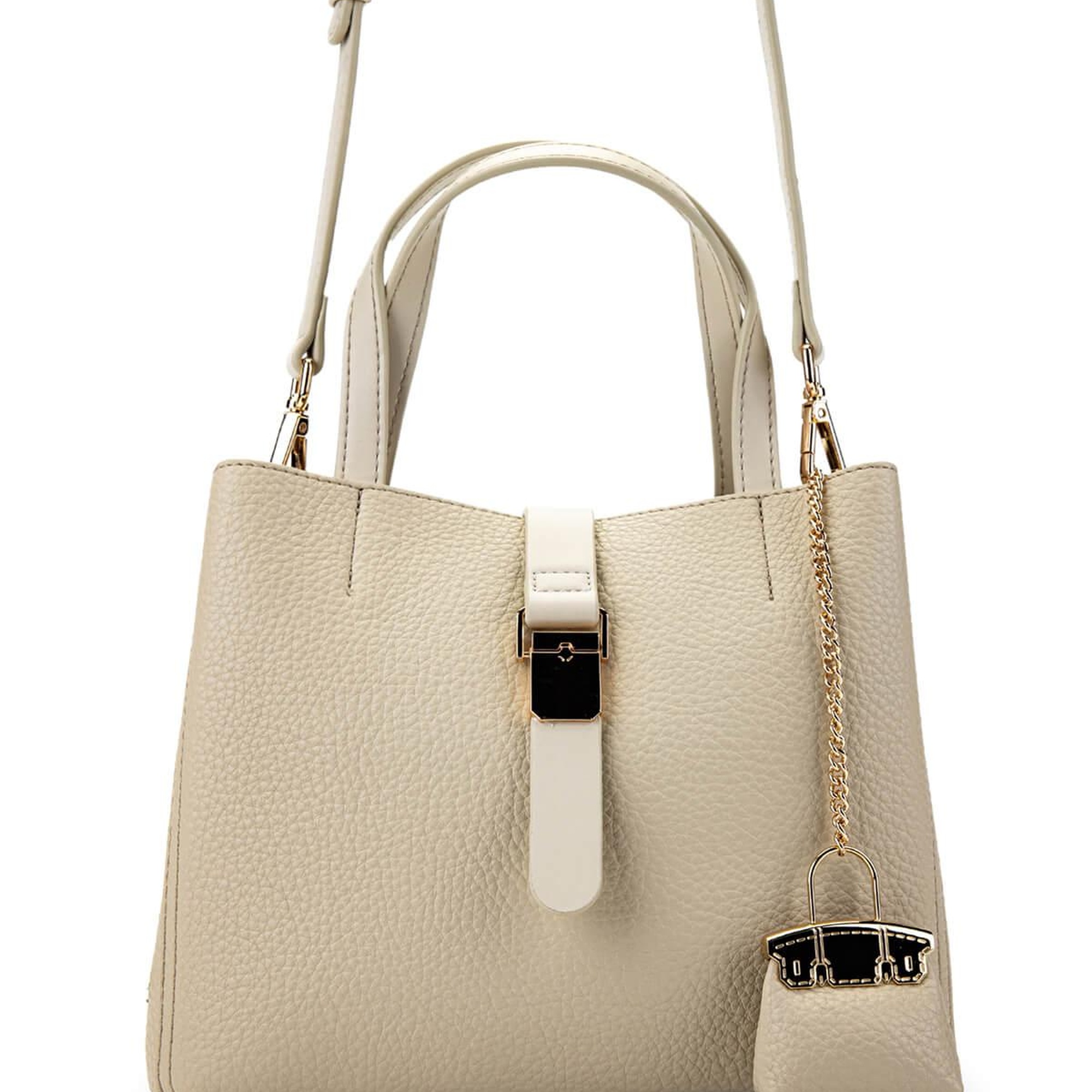 Tamer Tanca Kadın Vegan Bej Omuz Çanta