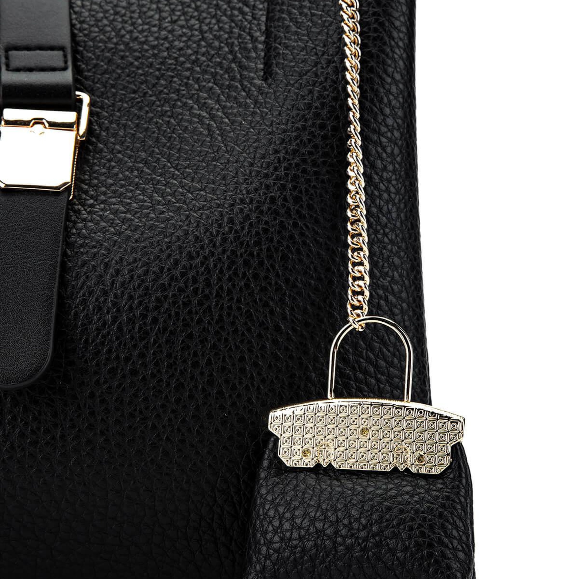 Tamer Tanca Kadın Vegan Siyah Omuz Çanta