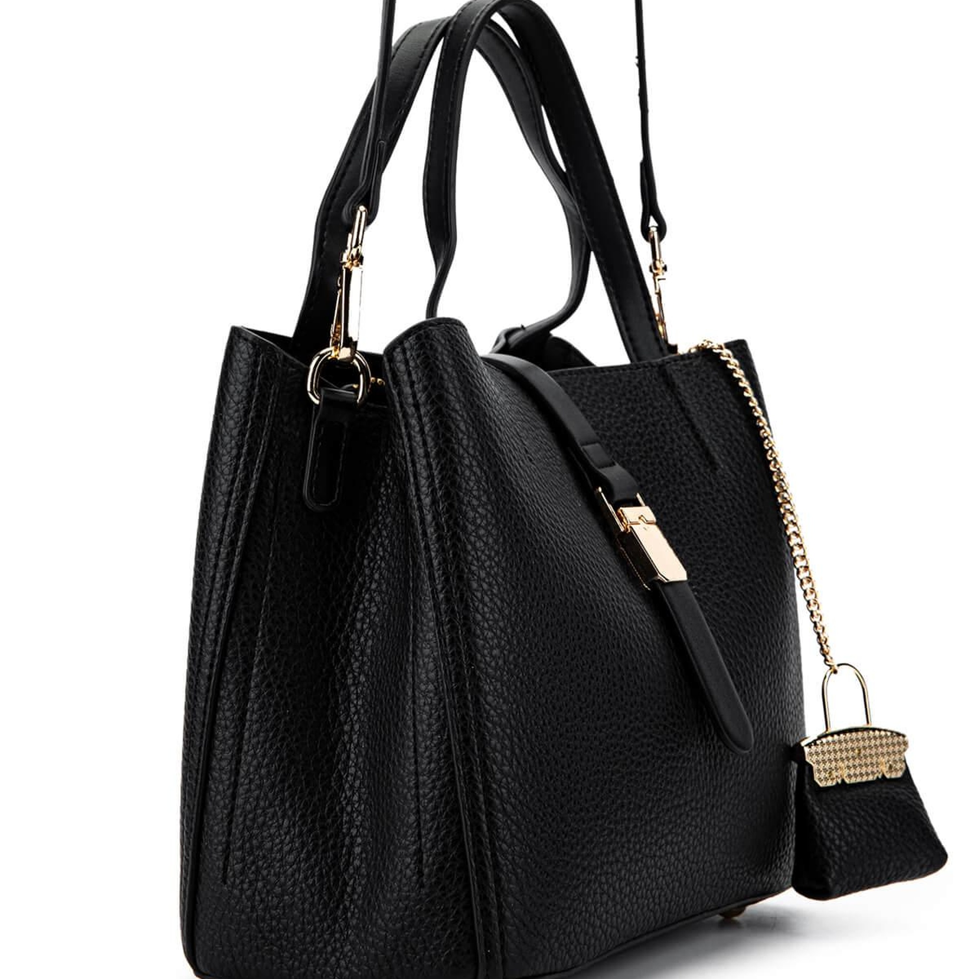 Tamer Tanca Kadın Vegan Siyah Omuz Çanta