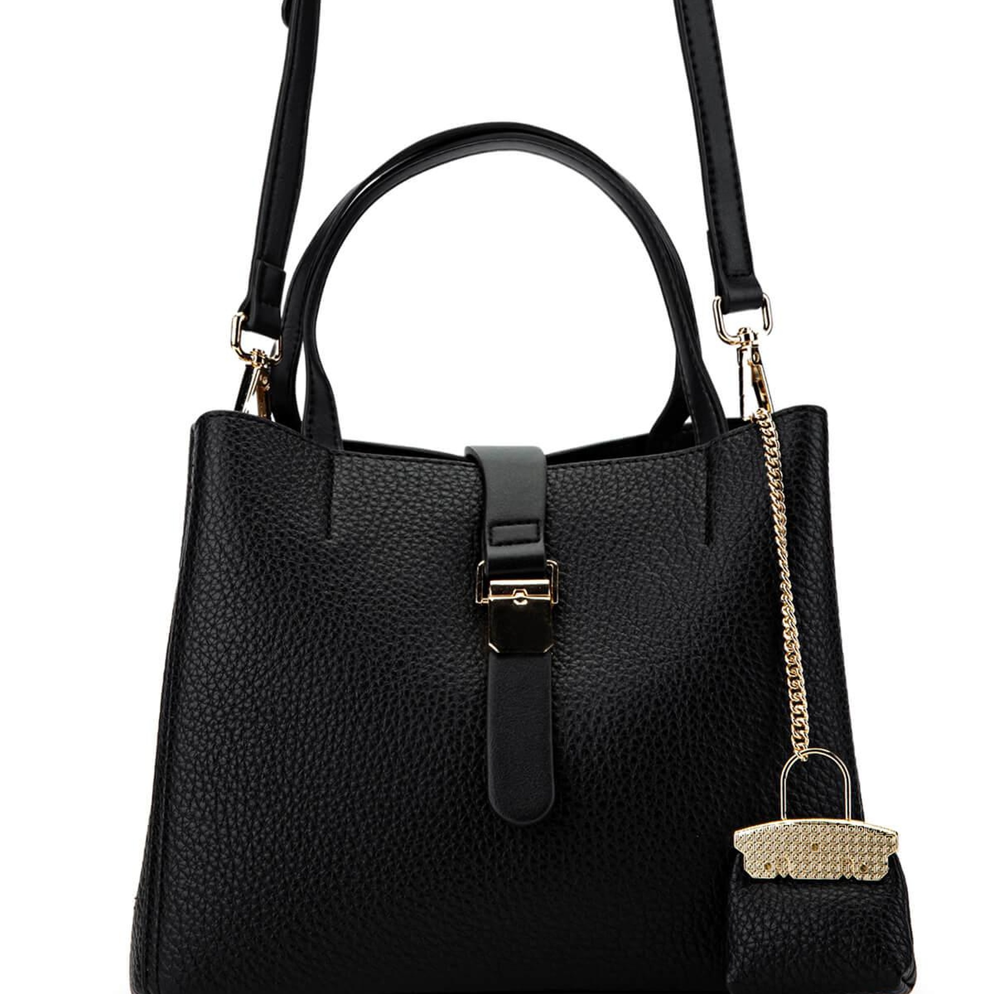 Tamer Tanca Kadın Vegan Siyah Omuz Çanta