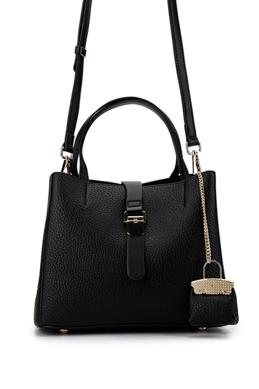  Tamer Tanca Kadın Vegan Siyah Omuz Çanta