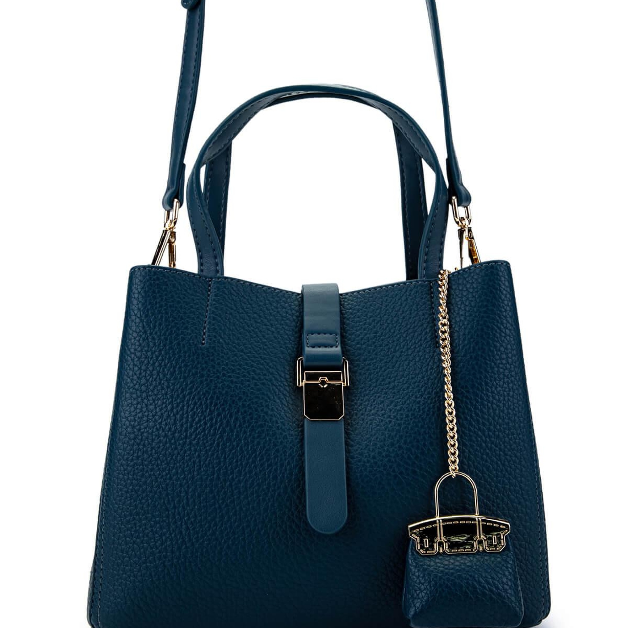 Tamer Tanca Kadın Vegan Mavi Omuz Çanta