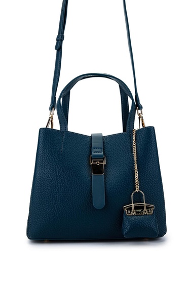  Tamer Tanca Kadın Vegan Mavi Omuz Çanta