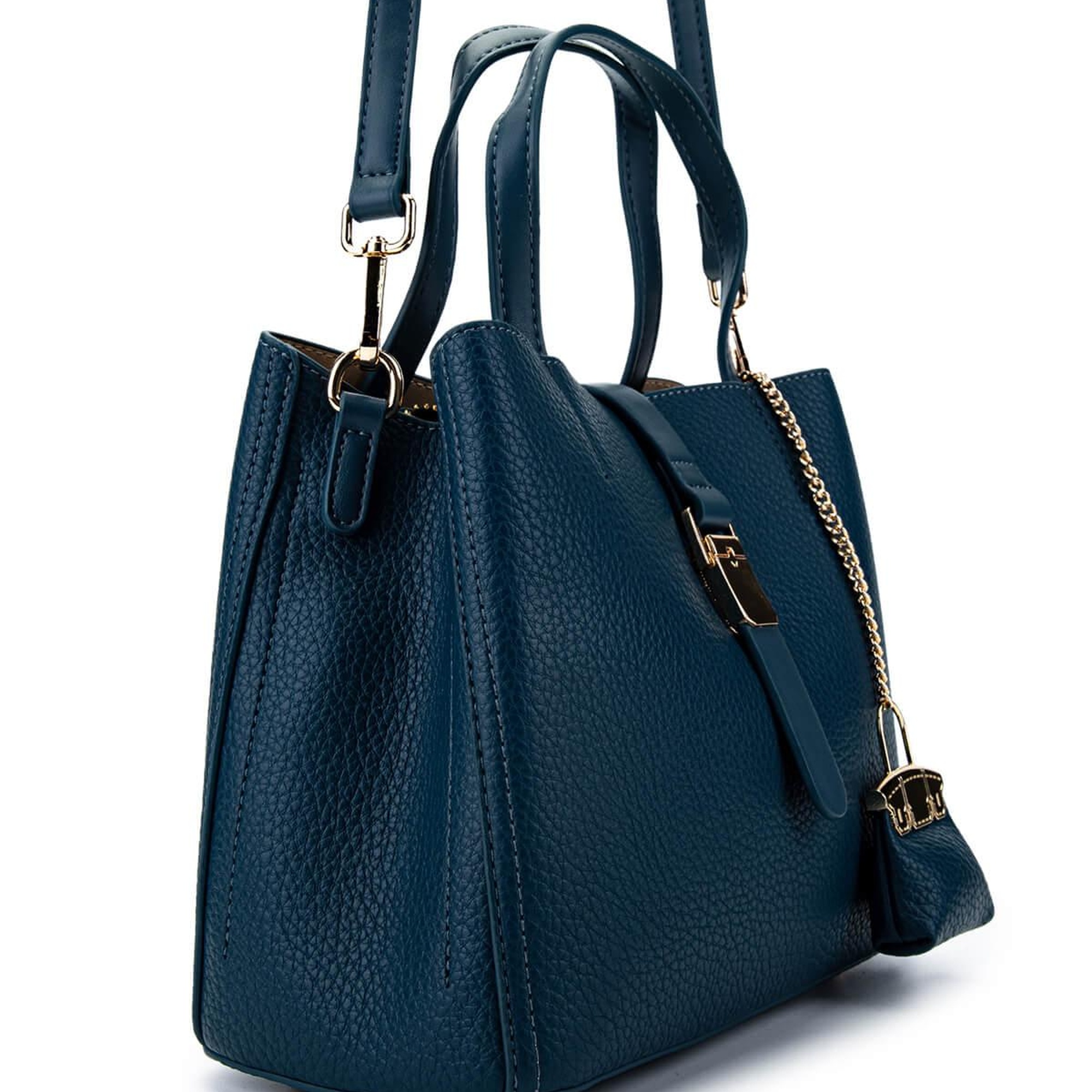 Tamer Tanca Kadın Vegan Mavi Omuz Çanta