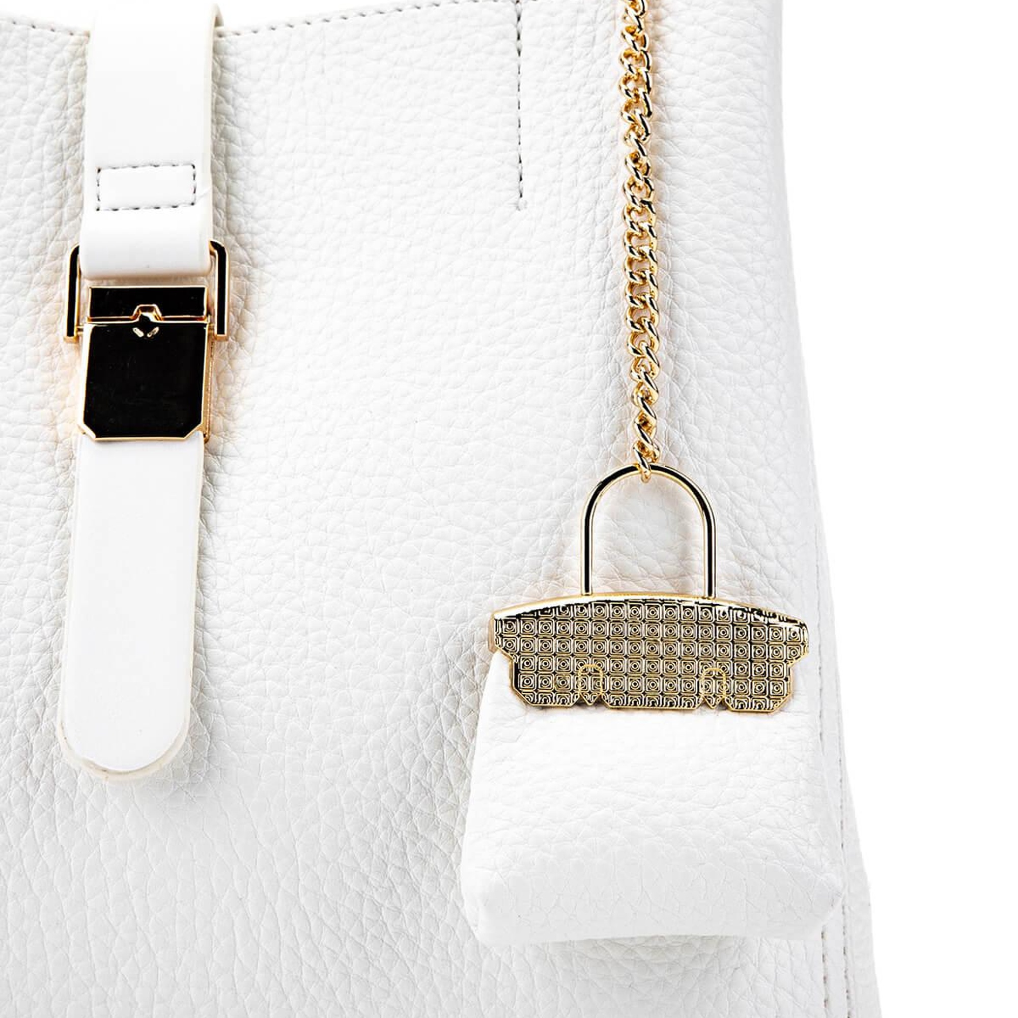 Tamer Tanca Kadın Vegan Beyaz Omuz Çanta