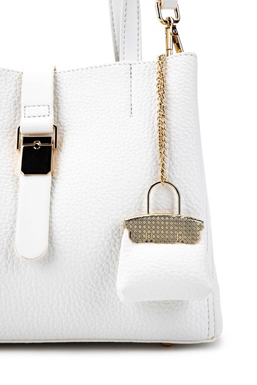  Tamer Tanca Kadın Vegan Beyaz Omuz Çanta