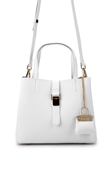  Tamer Tanca Kadın Vegan Beyaz Omuz Çanta
