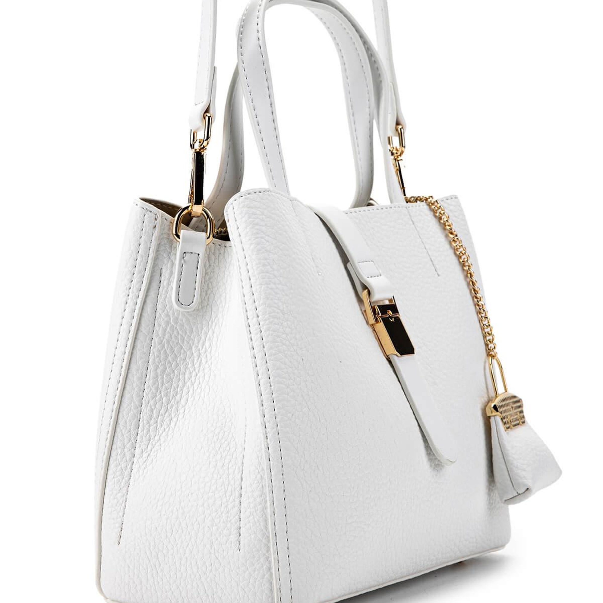 Tamer Tanca Kadın Vegan Beyaz Omuz Çanta