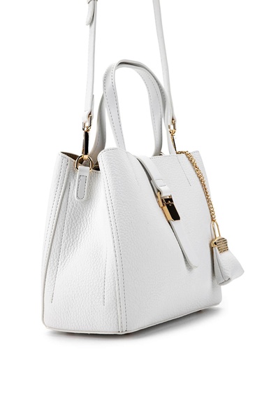  Tamer Tanca Kadın Vegan Beyaz Omuz Çanta