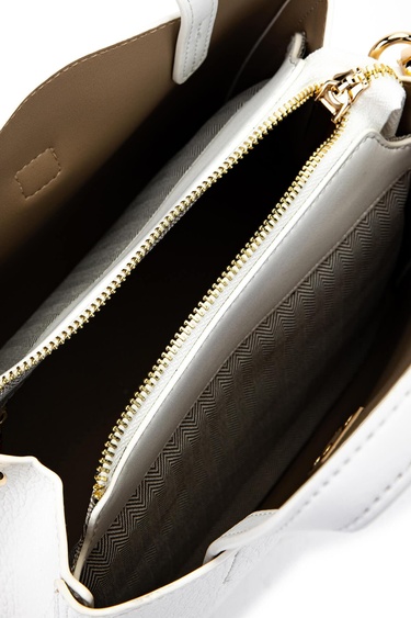  Tamer Tanca Kadın Vegan Beyaz Omuz Çanta