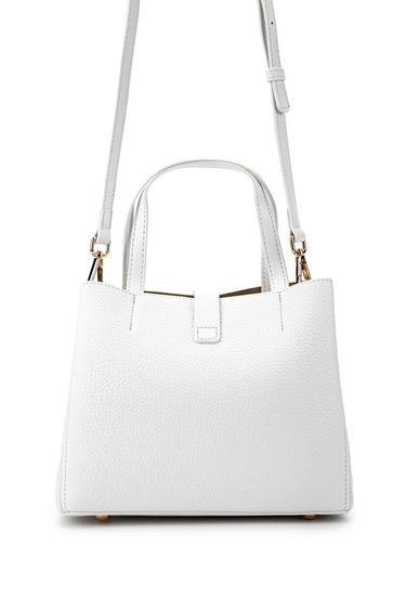  Tamer Tanca Kadın Vegan Beyaz Omuz Çanta