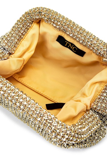  Tamer Tanca Kadın Vegan Altın Omuz Çanta