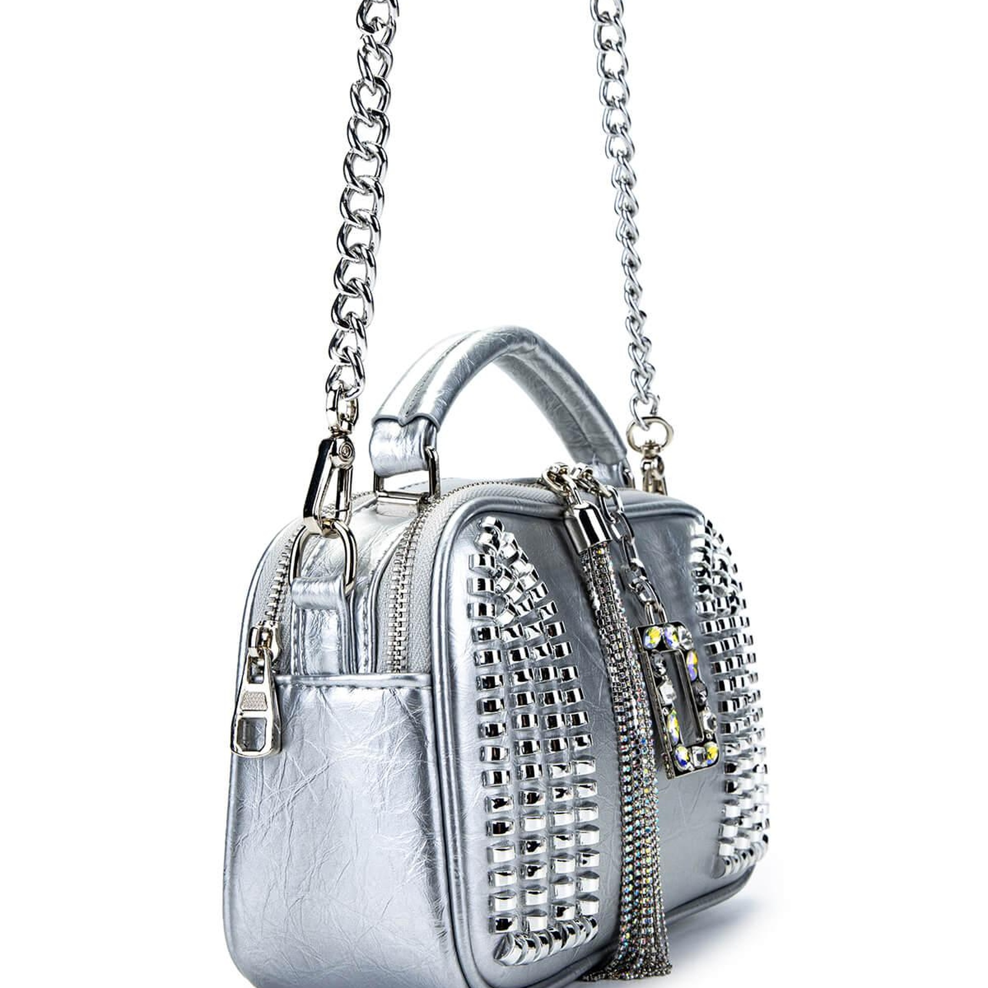 Tamer Tanca Kadın Vegan Gri Omuz Çanta