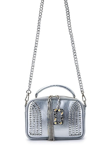  Tamer Tanca Kadın Vegan Gri Omuz Çanta